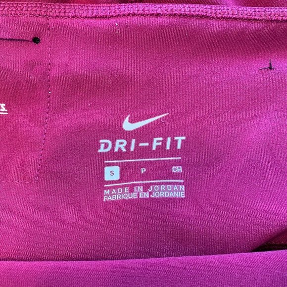 Nike Dri-Fit Power Legend Crop Legging S Magenta‎ Stretch Active Workout - Picture 8 of 11